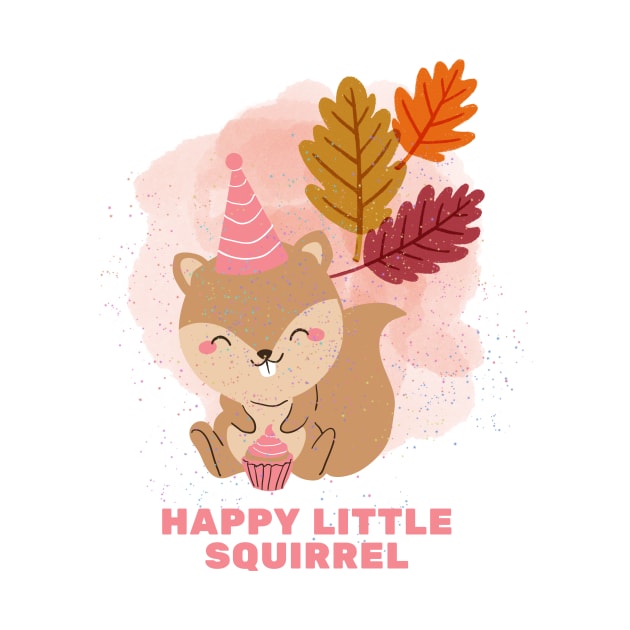 Happy Little Squirrel by Prilidiarts