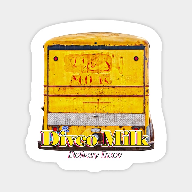 Divco Milk Delivery Truck Magnet by Gestalt Imagery