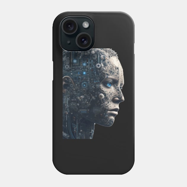 Half Human Half Robot I Your Worst Enemy T-Shirt Phone Case by MoGaballah