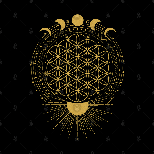 Flower Of Life | Sun and Moon by CelestialStudio