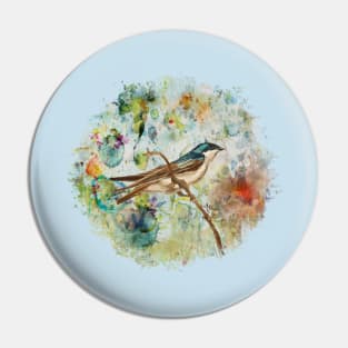 Spring Bluebird Pin