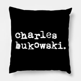 charles bukowski logo Pillow