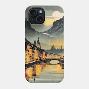 The Rhine Germany Rainy Night Tourism Vintage Retro Phone Case