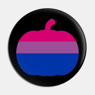 Halloween Pumpkin LGBT Flag Bisexual Pin