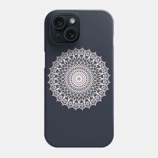 Modern White Mandala Pattern Design Phone Case