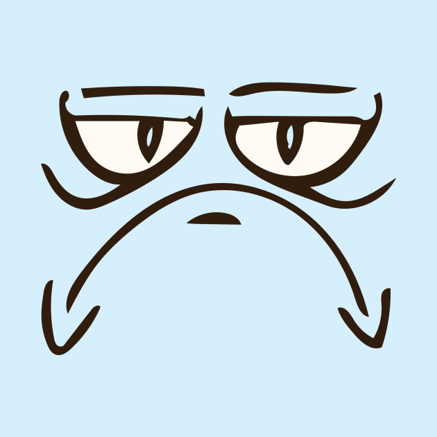 Grumpy Face by Avengedqrow