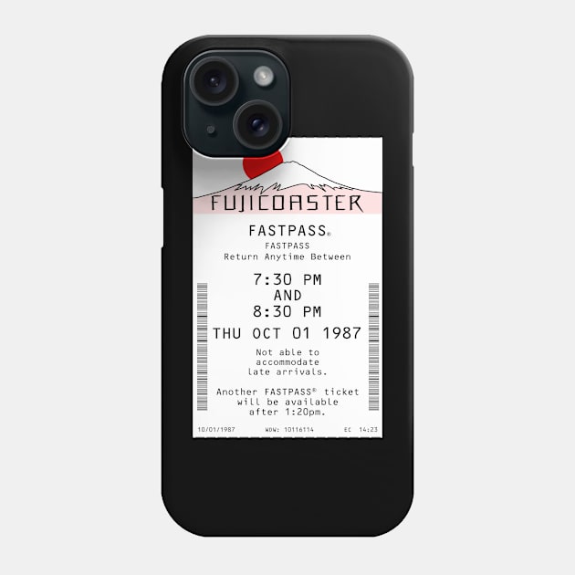 Fujicoaster Fastpass Phone Case by Florida Project