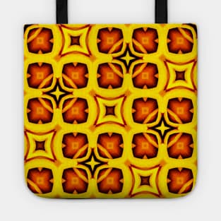 Bright Yellow Expressionist Art Yellow Rose Pattern 6 Tote