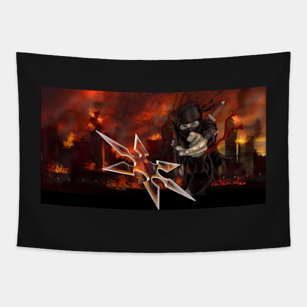 Ninja Bandito Tapestry by Handie