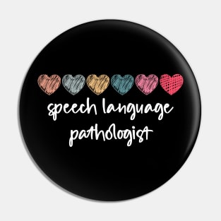 Speech Therapy Rainbow Speech Language Pathologist Therapist Pin