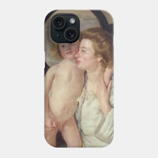 Mother and Child (The Oval Mirror) by Mary Cassatt Phone Case