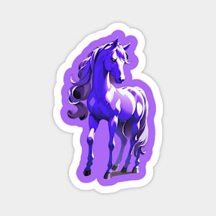 Purple Fantasy Horse Magnet