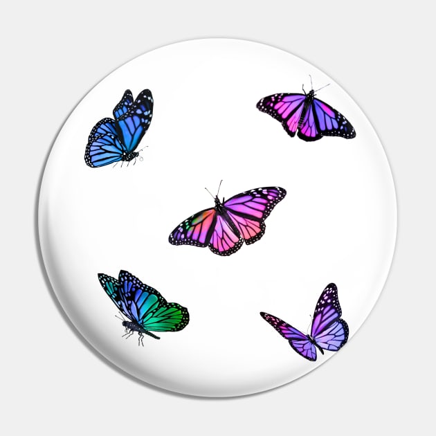 Moonlight Butterflies Sticker Pack Pin by casserolestan