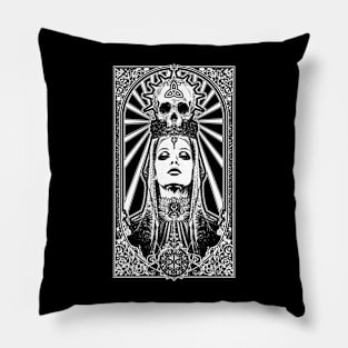 Occult Black Maiden of the Esoteric Mother Mary Queen of the Universe T Shirt Pillow