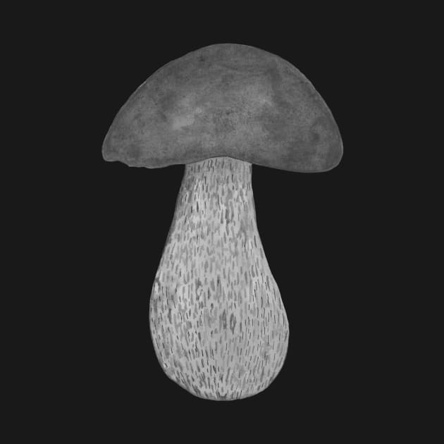 Black and white fungi mushroom by deadblackpony