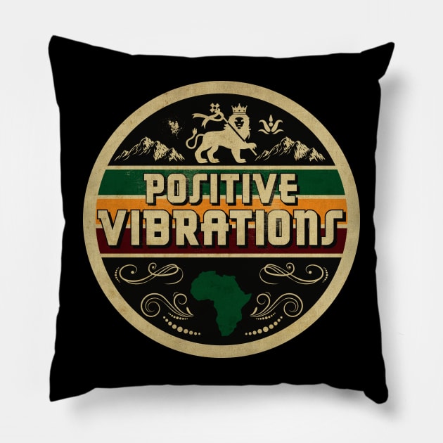 Positive Vibrations Pillow by CTShirts