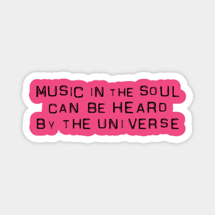 MUSIC IN THE UNIVERSE Magnet