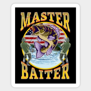 Funny Fishing Offensive Shirts Master Baiter T-shirt, Ironic Fishing T Shirt  Gift for Men, Funny for Boyfriend 