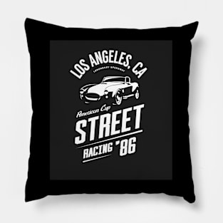 Los Angeles, CA American Cup Street Racing 89 Pillow