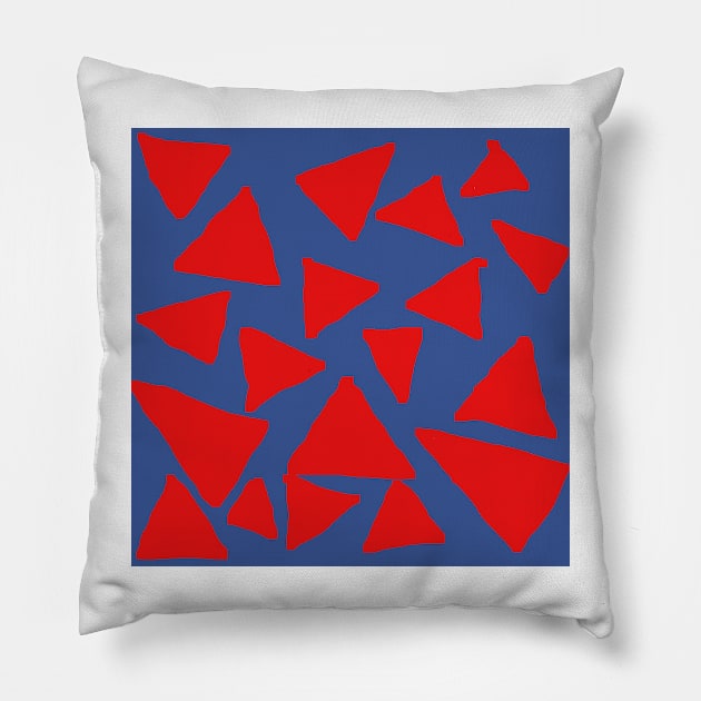 Red Corn Chips on Blue Pillow by Deadfluffy