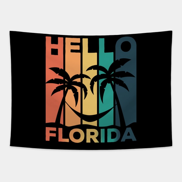 Hello Florida Summer Beach Tapestry by Pistacchio Gift