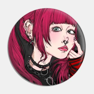 Cute Pink and Punk Pin