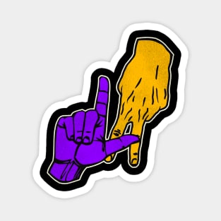 LAKERS Hand Signal Magnet