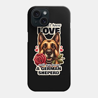 German Shepherd Valentine's day Phone Case