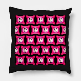 60's Model Pattern Pop Art Pillow