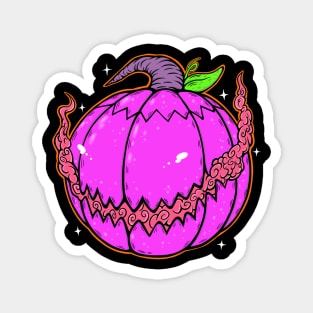 Spooky Purple Pumpkin Magnet