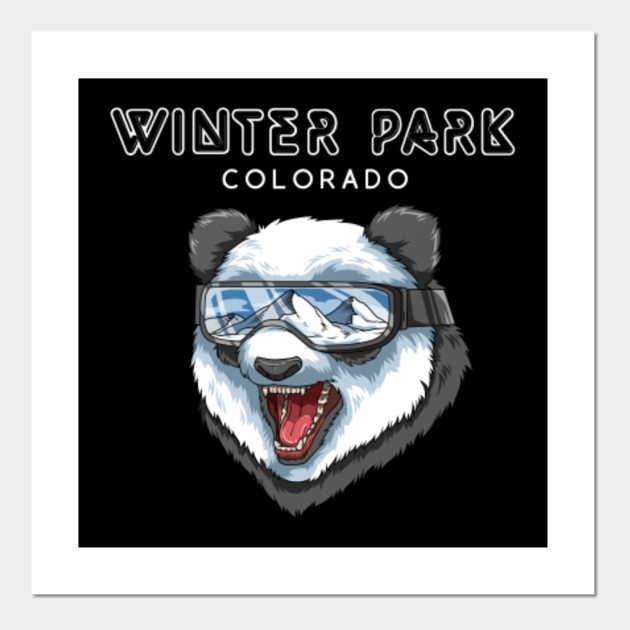 Panda Winter Park Colorado Usa Ski Resort 1980s Retro Collection
