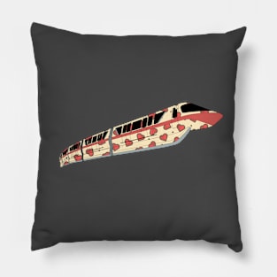 Wrapped Monorail - Hearts Pillow