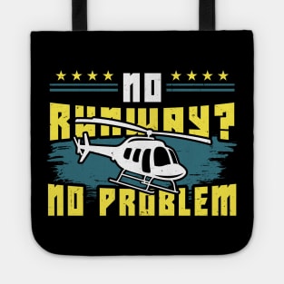 Funny Helicopter Heli Pilot Gift Tote