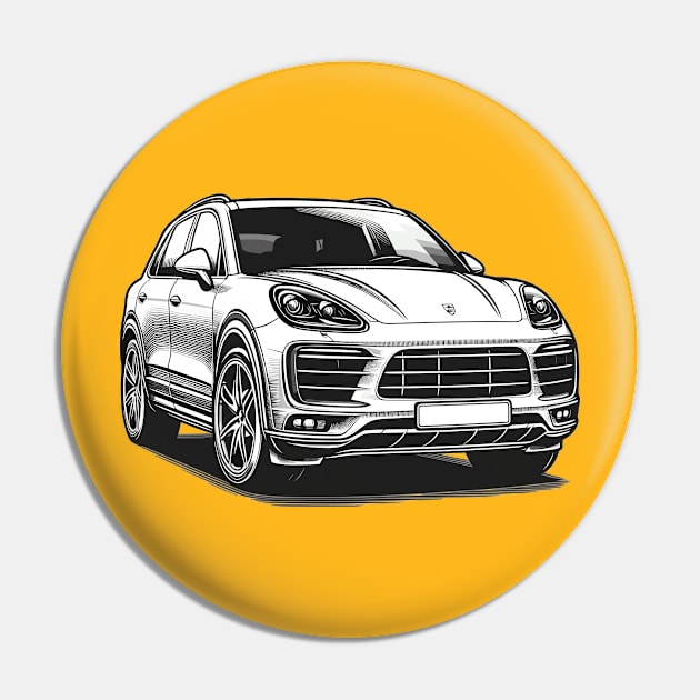 Porsche Cayenne Pin by Vehicles-Art