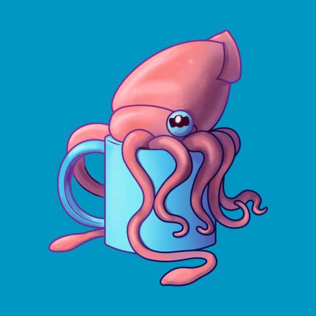 Coffee Cup Squid by MLMorris