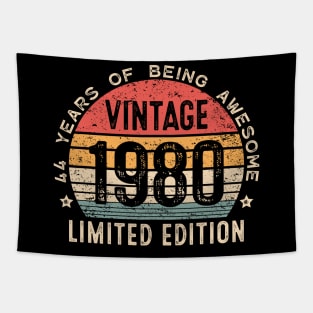 44 Years Old Vintage 1980 Limited Edition 44th Birthday Tapestry