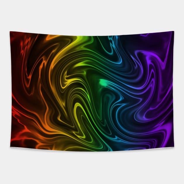 Rainbow satin Tapestry by tothemoons