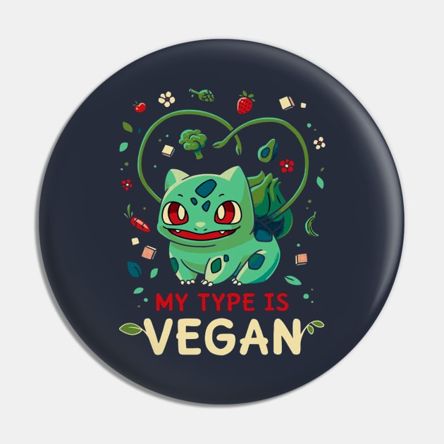 Vegan Type Pin by Frenky