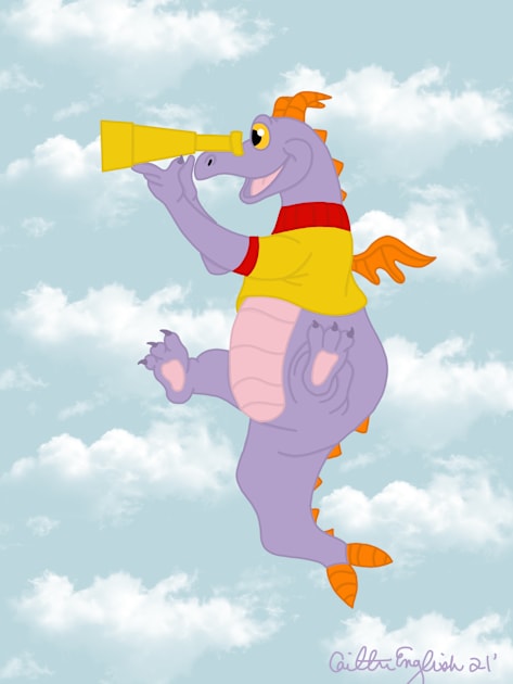 Figment on the Lookout! Kids T-Shirt by cenglishdesigns