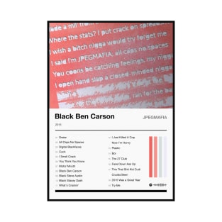 Black Ben Carson Tracklist T-Shirt