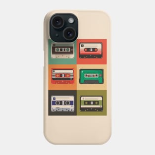 retro 80s cassette set Phone Case