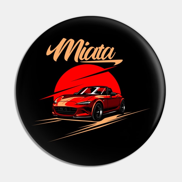 Mazda Miata MX 5 Red Bali Road Pin by aredie19