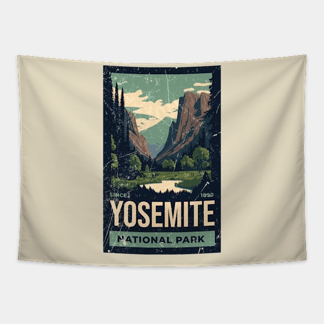 Yosemite national park Amazing Park Tapestry by Duhkan Painting