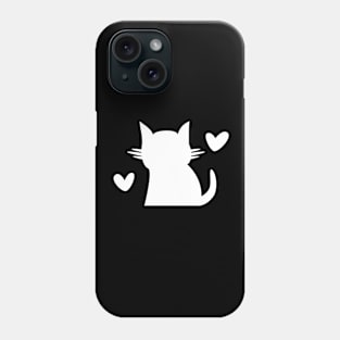 Hearts and Cats Phone Case