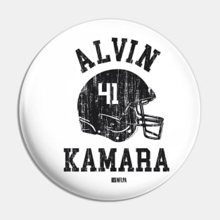 Alvin Kamara New Orleans Helmet Font Pin