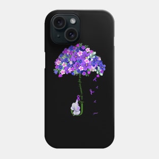 I'Ll Remember For You Purple Elephant Alzheimer'S Awareness Phone Case