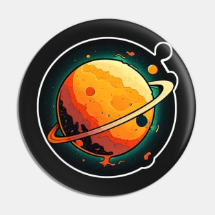 Planets Sticker Pin