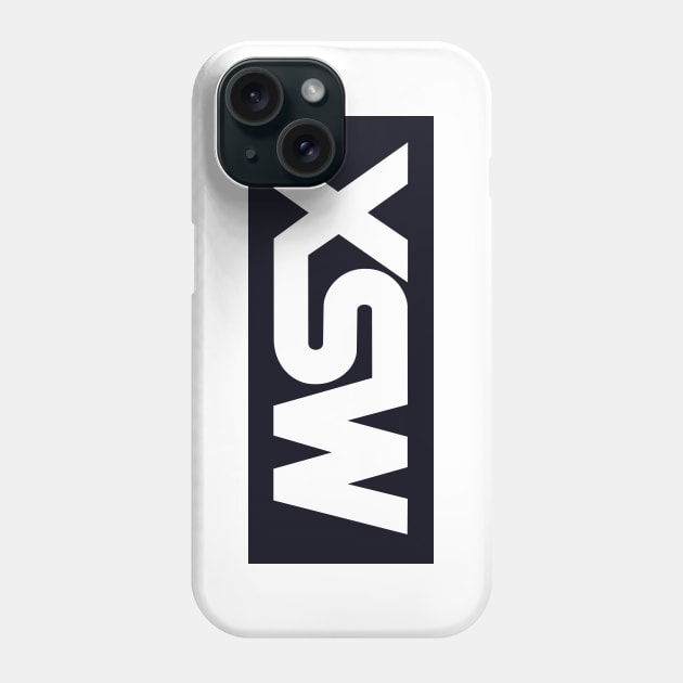 MSX Logo - Vintage Retro Computer Phone Case by Issho Ni