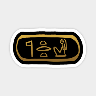 Goddess in Ancient Egyptian Hieroglyphics. Magnet