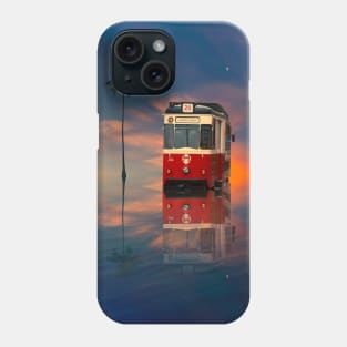 Tram over water Phone Case